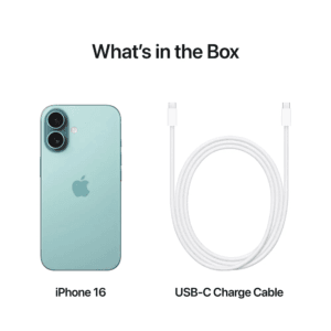 Apple iPhone 16 Smartphone, (128GB -256GB - 512GB) , Teal - Image 6