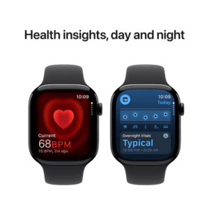 Apple Watch Series 10 GPS 46mm Jet Black Aluminum Case with Black Sport Band - Image 5
