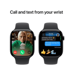 Apple Watch Series 10 GPS 46mm Jet Black Aluminum Case with Black Sport Band - Image 4