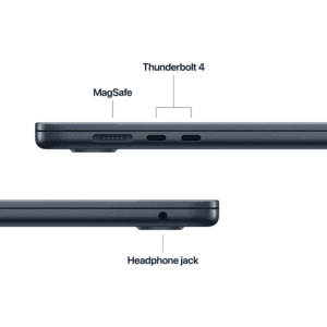 Apple 2025 MacBook Air (15-inch, Apple M4 chip with 10-core CPU and 10-core GPU, 24GB Unified Memory, 512GB) - Midnight-English.(MC6L4) - Image 8