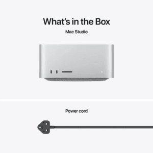 Mac Studio (2025): Apple M4 Max chip with 14‑core CPU, 32‑core GPU, 36GB RAM, 512GB SSD - Silver.(MU963) - Image 2