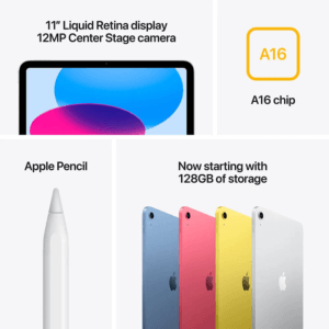 Apple iPad 11th Gen (2025) , 11-inch A16 Chip Wi-Fi,Yellow. ( 128GB - 256GB - 512GB) - Image 3