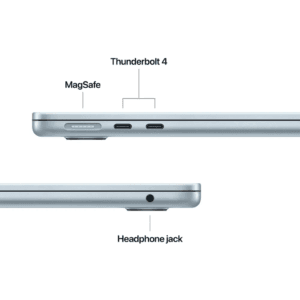 Apple 2025 MacBook Air (13-inch, Apple M4 chip with 10-core CPU and 10-core GPU, 16GB Unified Memory, 512GB) - Sky Blue - English.(MC6U4) - Image 6