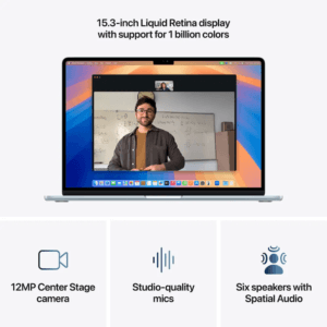 Apple 2025 MacBook Air (15-inch, Apple M4 chip with 10-core CPU and 10-core GPU, 16GB Unified Memory, 256GB) - Starlight-English.(MW1J3) - Image 5